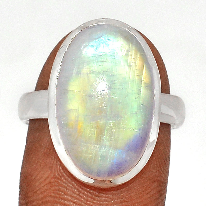 Blue Fire Moonstone Ring - BFMR4701