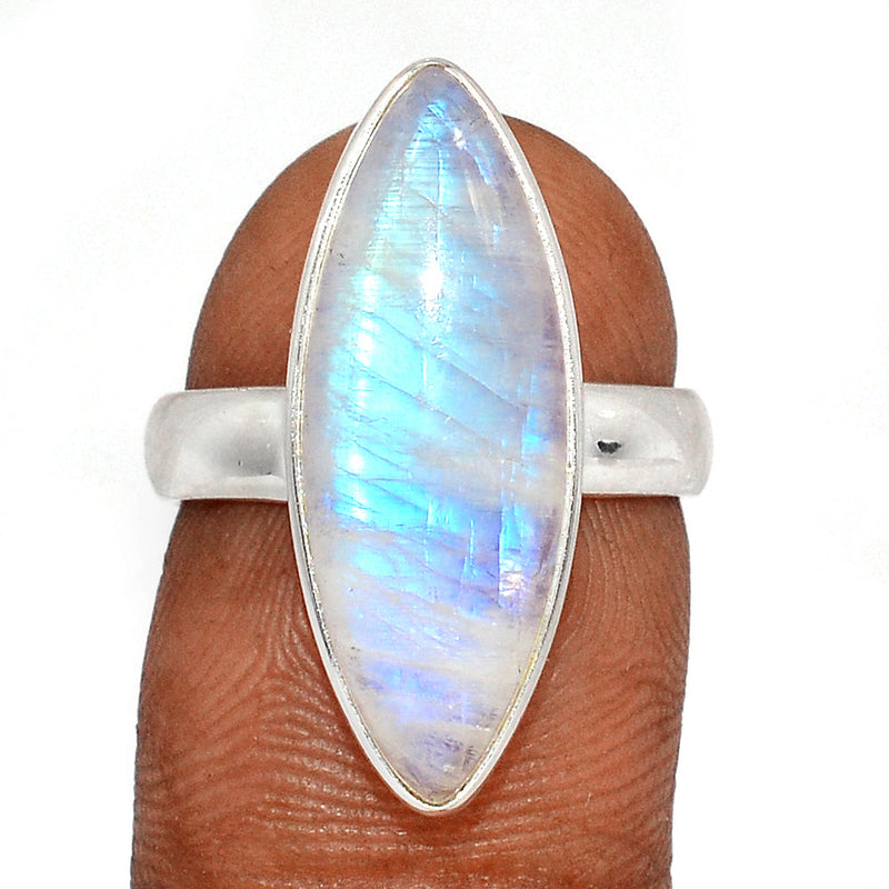 Blue Fire Moonstone Ring - BFMR4702