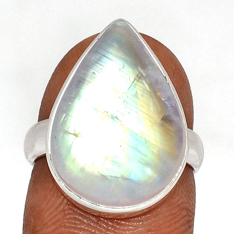 Blue Fire Moonstone Ring - BFMR4703