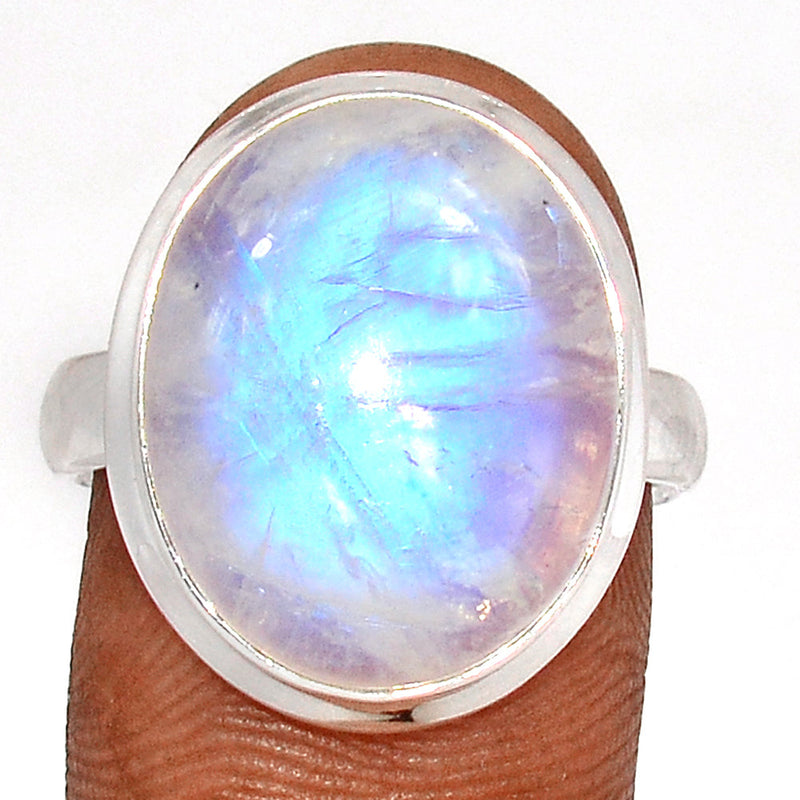 Blue Fire Moonstone Ring - BFMR4706