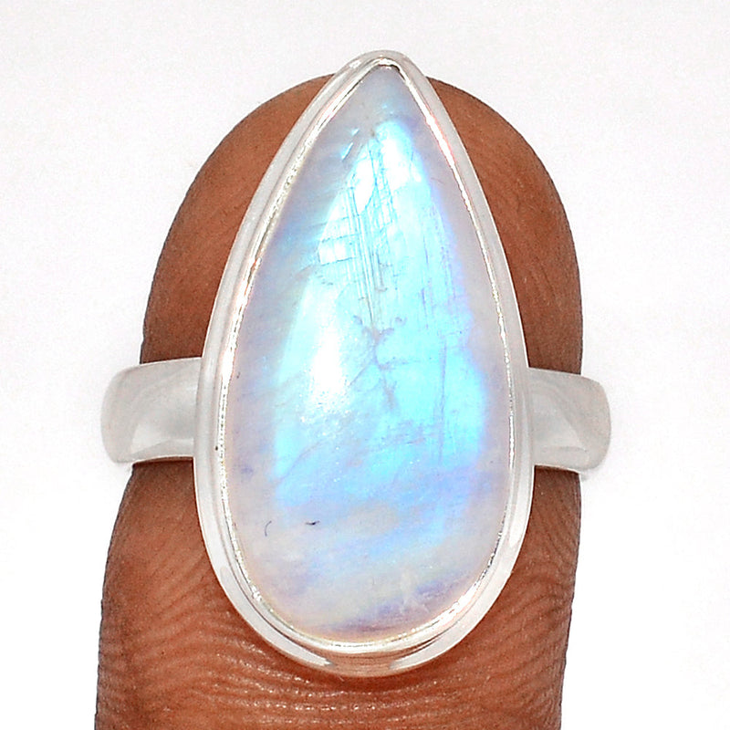 Blue Fire Moonstone Ring - BFMR4707