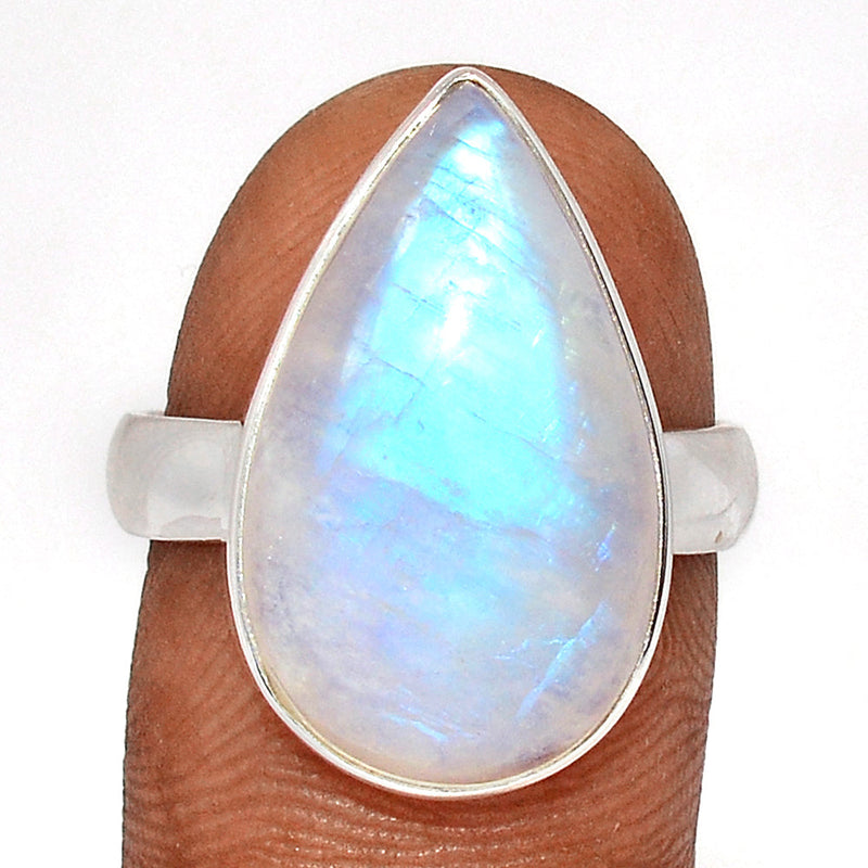 Blue Fire Moonstone Ring - BFMR4708