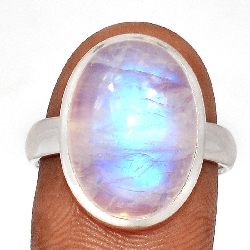 Blue Fire Moonstone Ring - BFMR4711