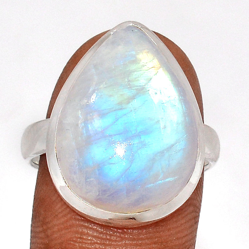 Blue Fire Moonstone Ring - BFMR4712