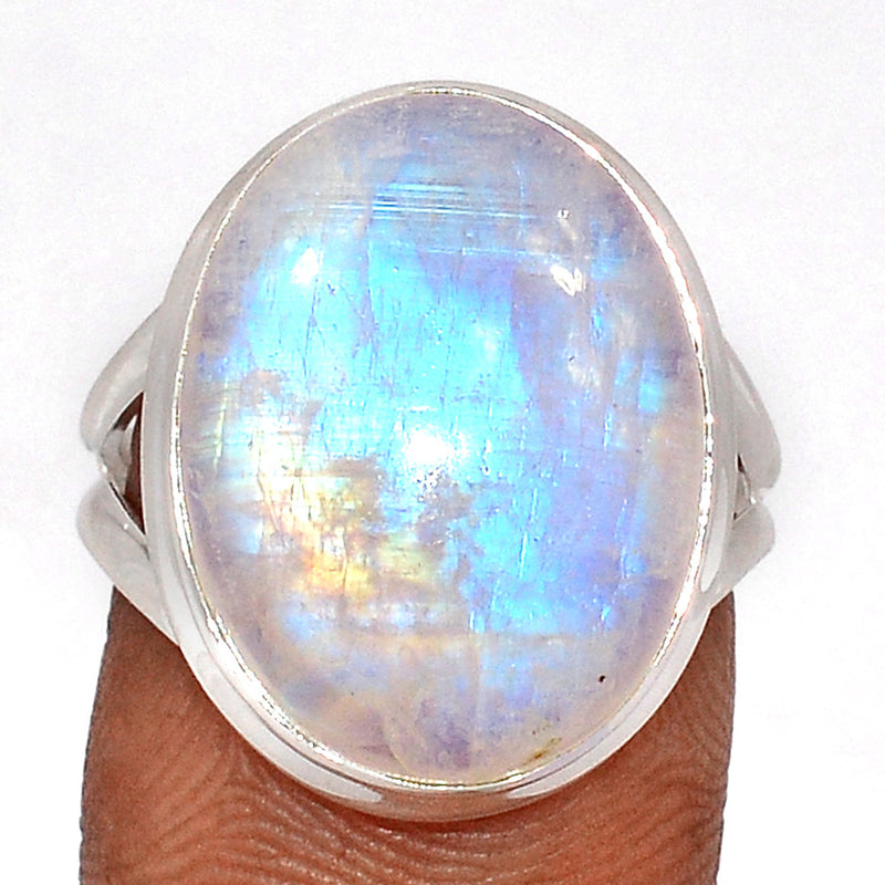 Blue Fire Moonstone Ring - BFMR4713