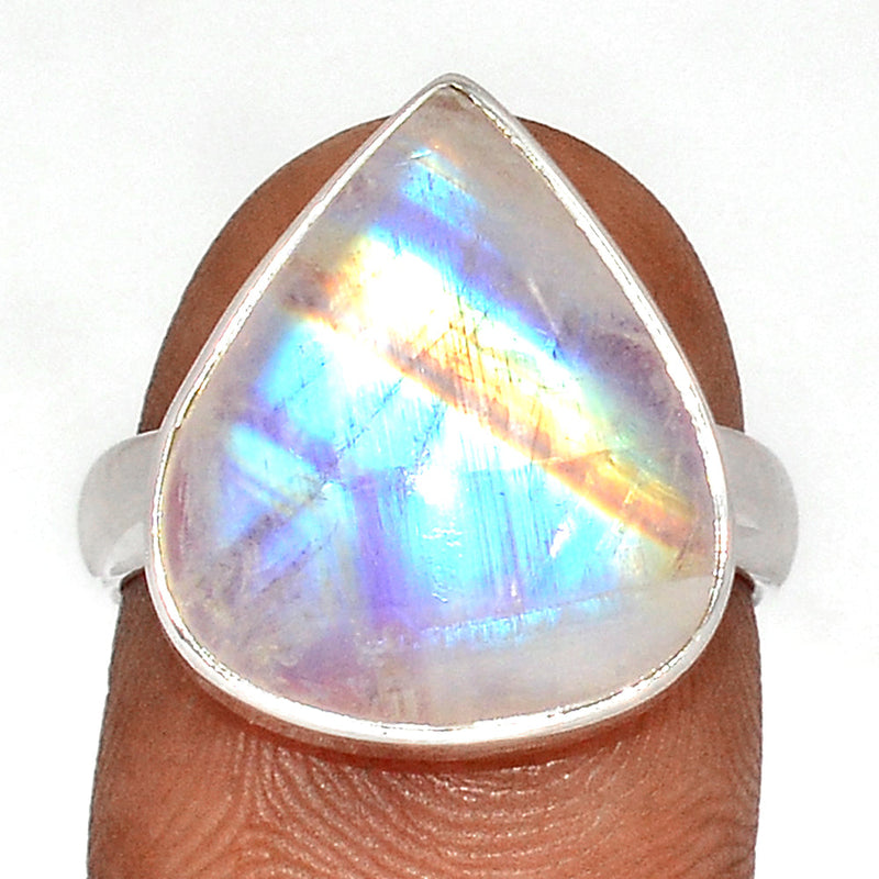 Blue Fire Moonstone Ring - BFMR4715