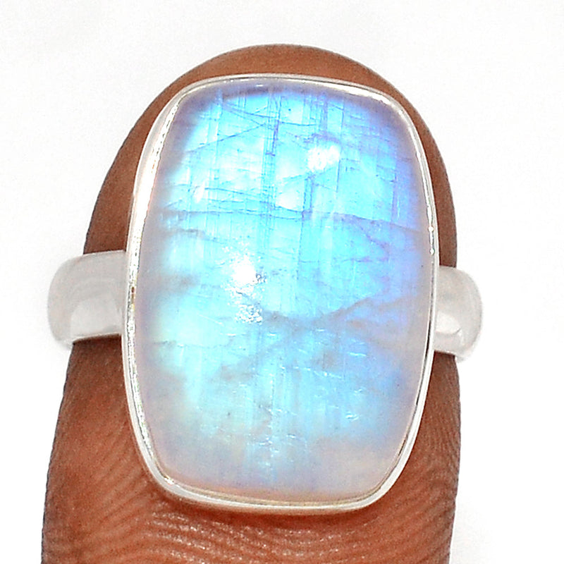 Blue Fire Moonstone Ring - BFMR4717