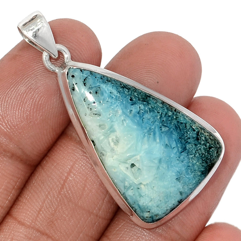 1.7" Blue Ice Glacierite Pendants - BIGP112