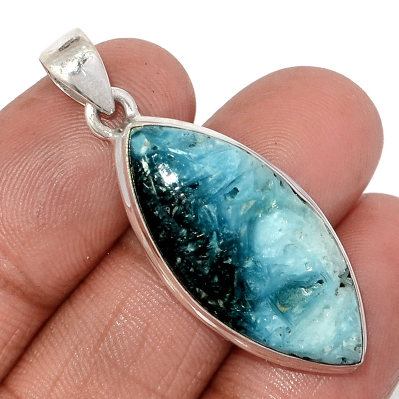 1.7" Blue Ice Glacierite Pendants - BIGP127