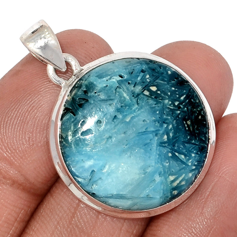 1.5" Blue Ice Glacierite Pendants - BIGP128