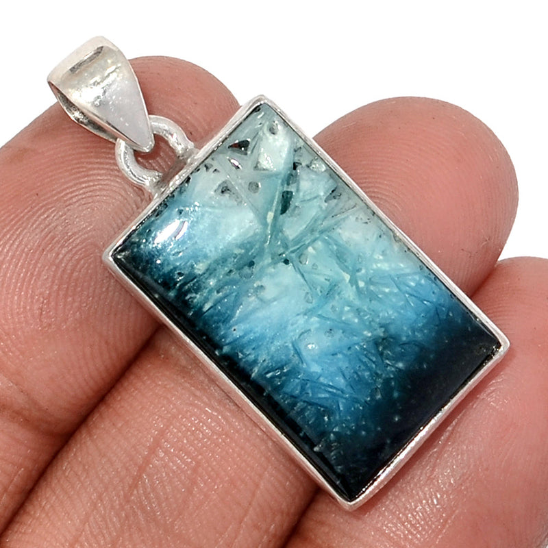 1.3" Blue Ice Glacierite Pendants - BIGP132