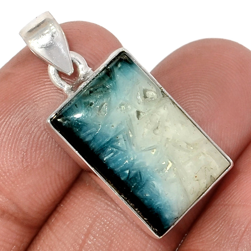 1.2" Blue Ice Glacierite Pendants - BIGP150