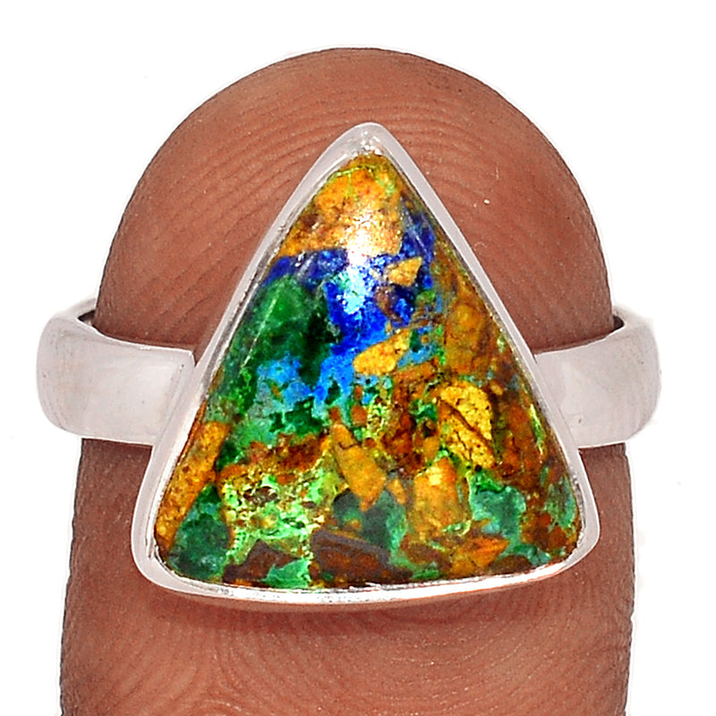 Boulder Azurite In Malachite Ring - BIMR173