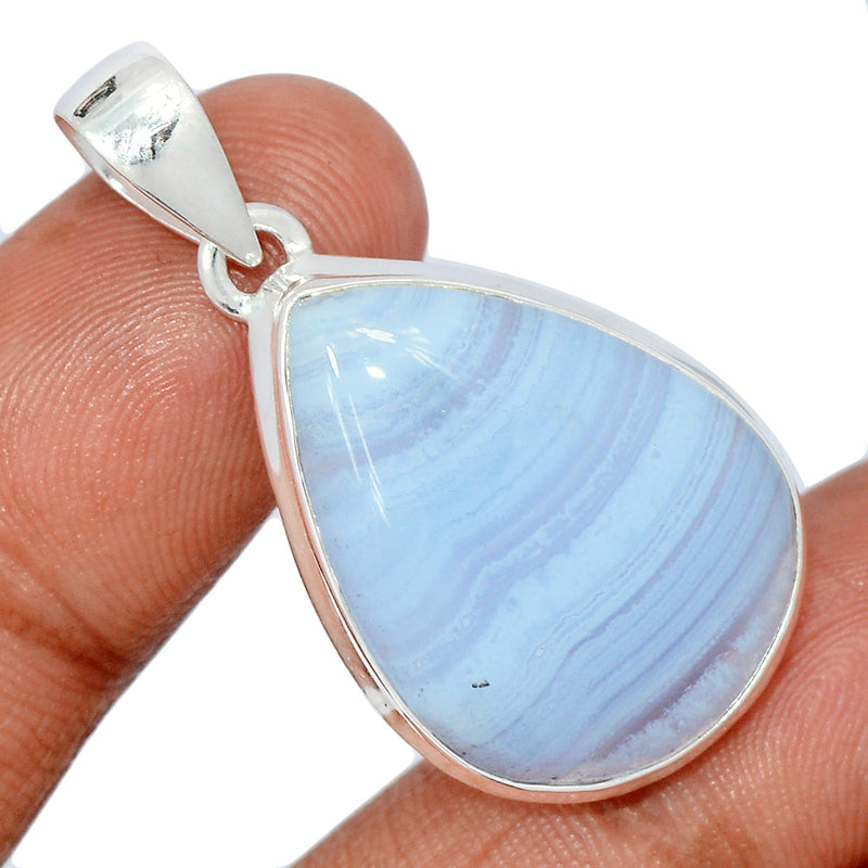 1.6" Blue Lace Agate Pendants - BLAP1948