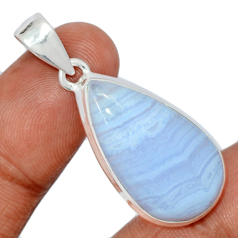 1.6" Blue Lace Agate Pendants - BLAP1961