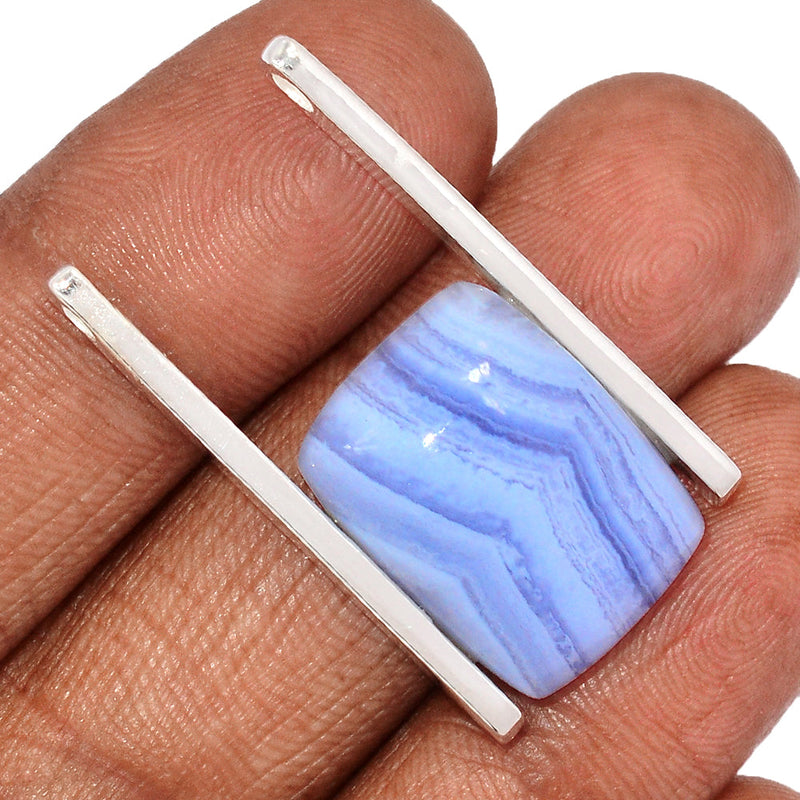 1.5" Blue Lace Agate Pendants - BLAP1979