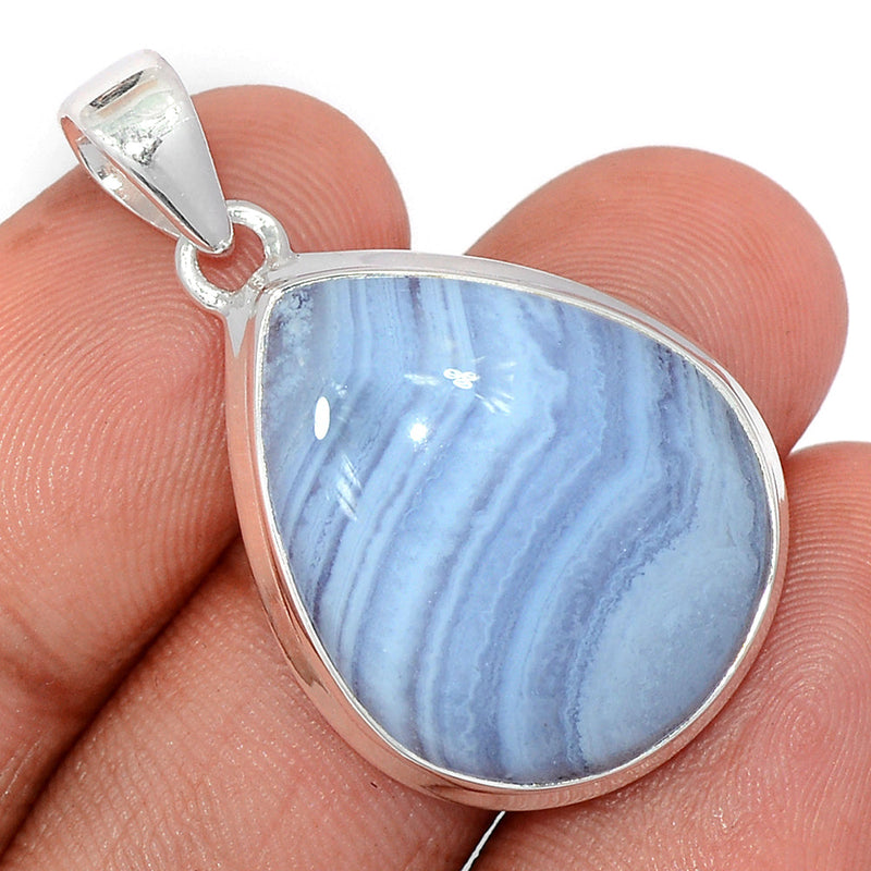 1.5" Blue Lace Agate Pendants - BLAP1997