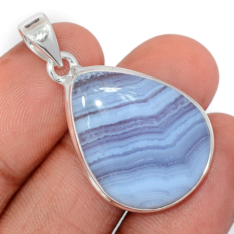 1.5" Blue Lace Agate Pendants - BLAP2003