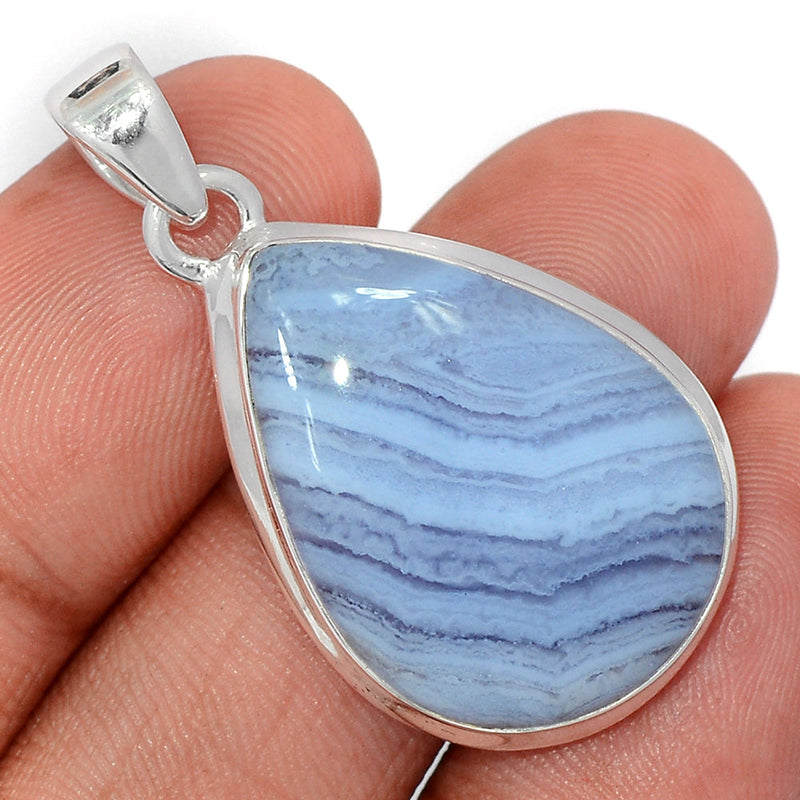 1.5" Blue Lace Agate Pendants - BLAP2005