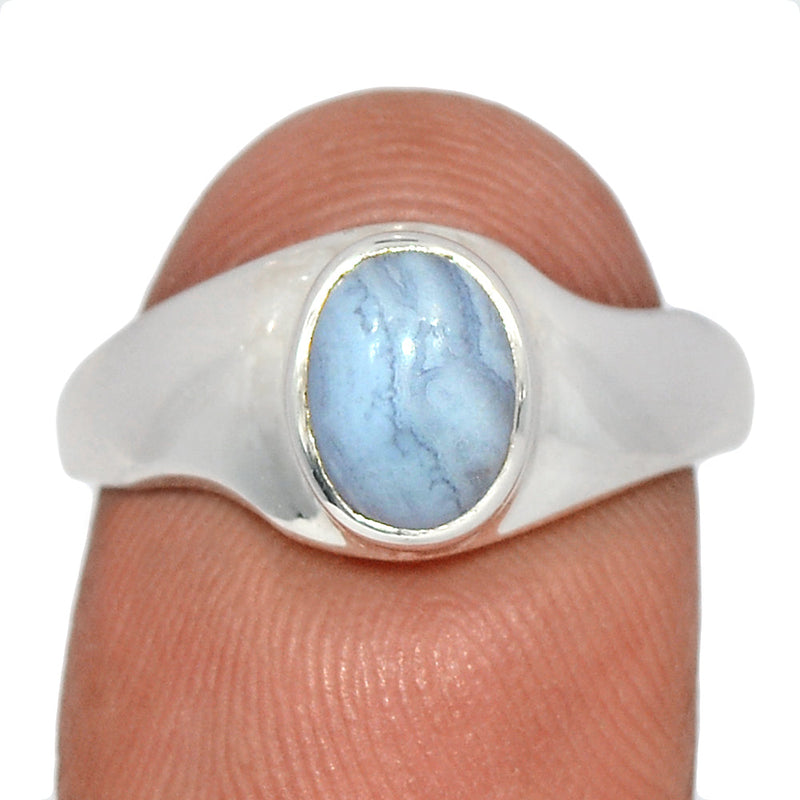 Solid - Blue Lace Agate Ring - BLAR1754