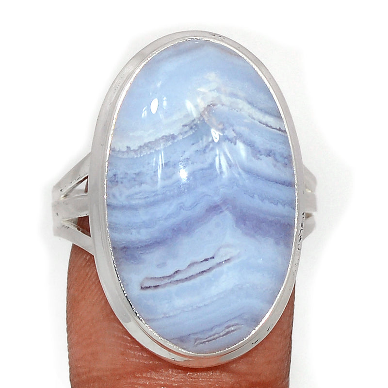 Blue Lace Agate Ring - BLAR1822