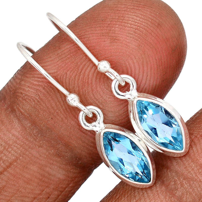 1.1" Blue Topaz Earrings - BLTE1393