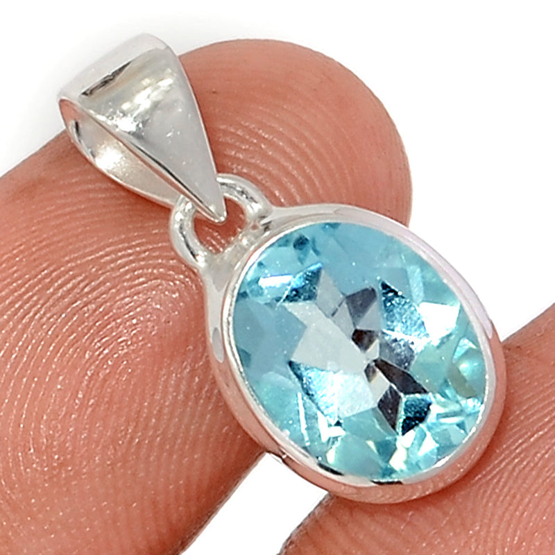 1" Blue Topaz Pendants - BLTP1569