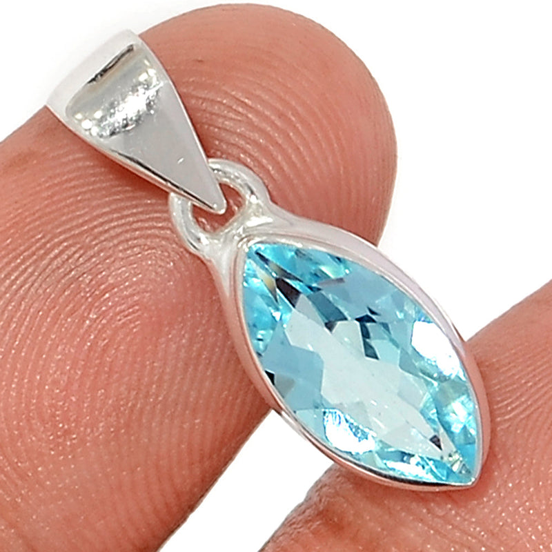 1" Blue Topaz Pendants - BLTP1578