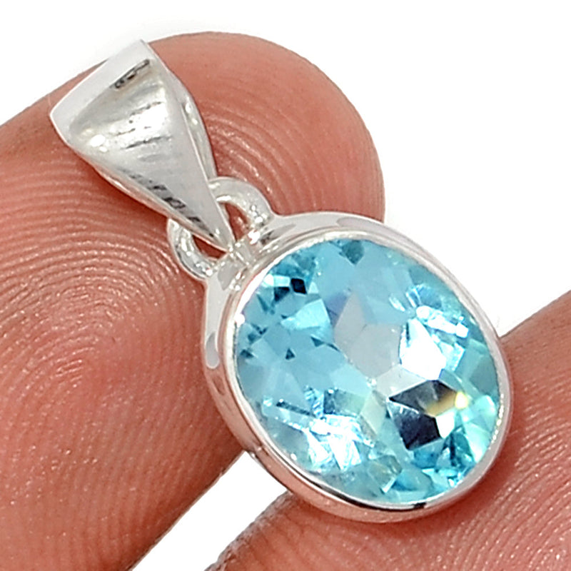 0.8" Blue Topaz Pendants - BLTP1589