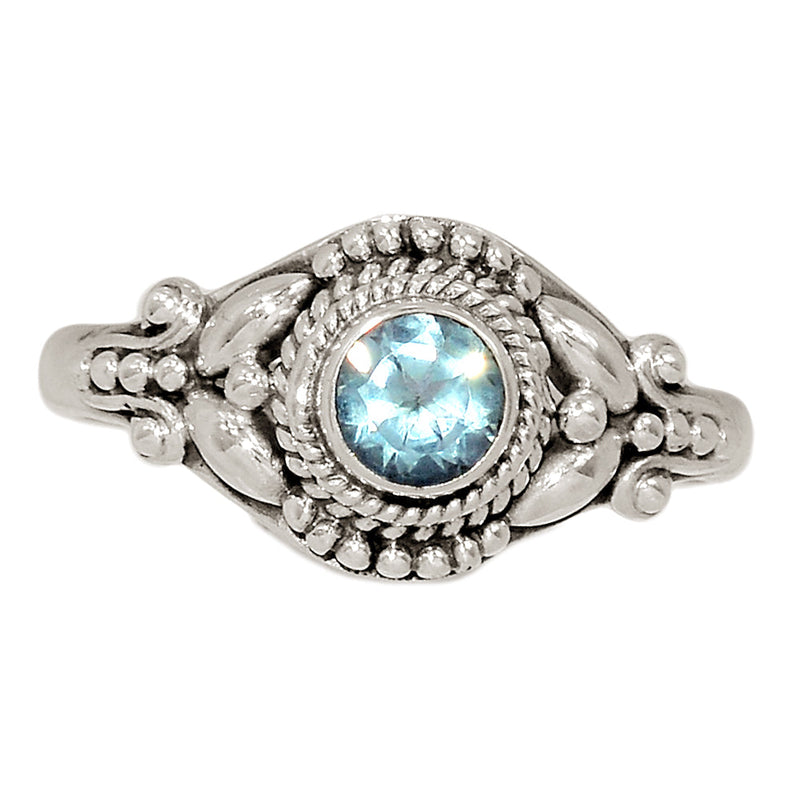 Small Filigree - Blue Topaz Ring - BLTR2386