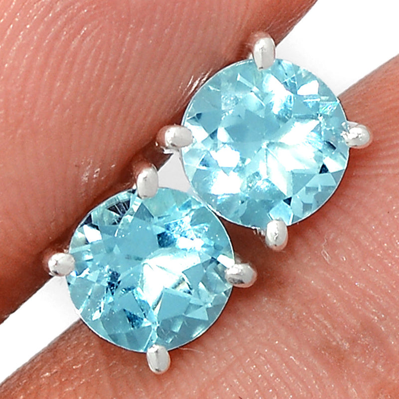 Claw - Blue Topaz Studs - BLTS562