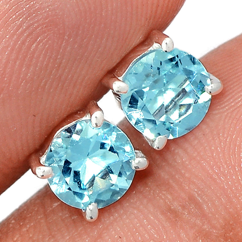 Claw - Blue Topaz Studs - BLTS570