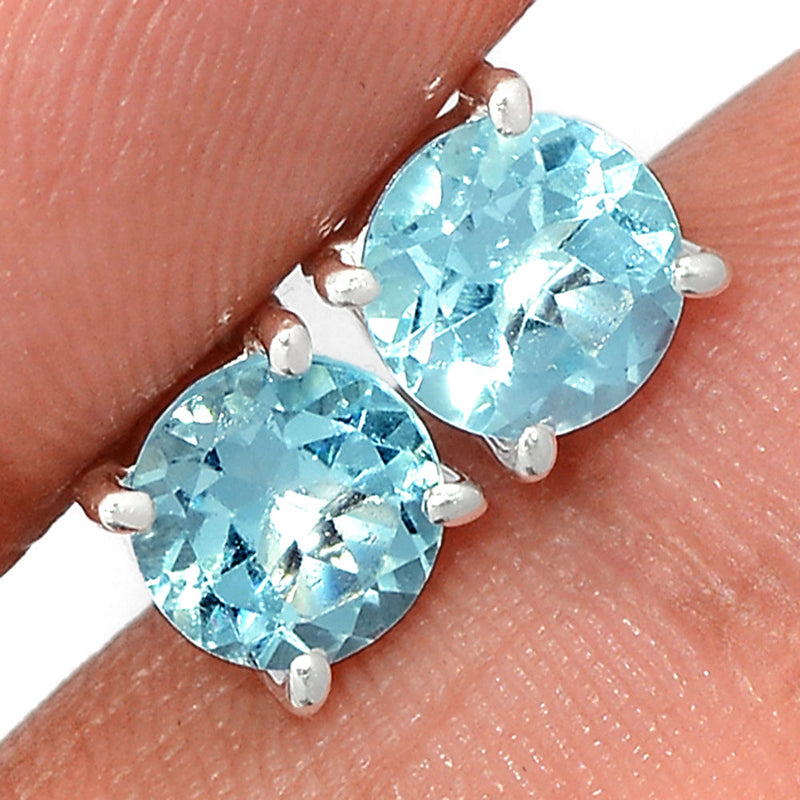 Claw - Blue Topaz Studs - BLTS582