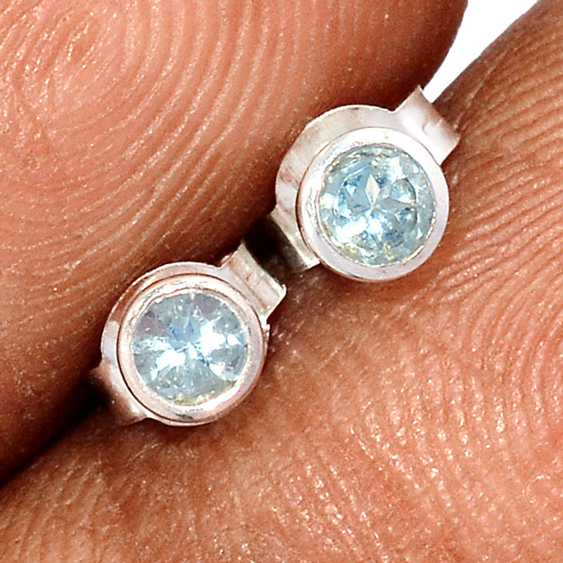 Blue Topaz Studs - BLTS605