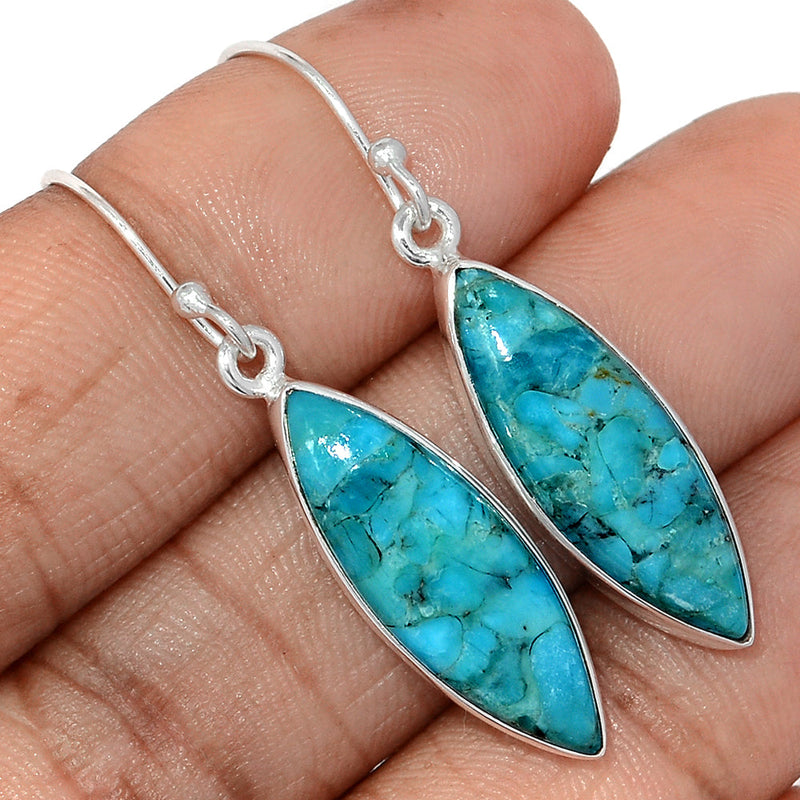 1.7" Blue Mohave Turquoise Earrings - BMTE1801