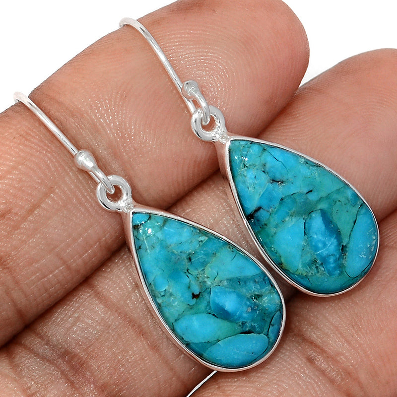 1.5" Blue Mohave Turquoise Earrings - BMTE1802