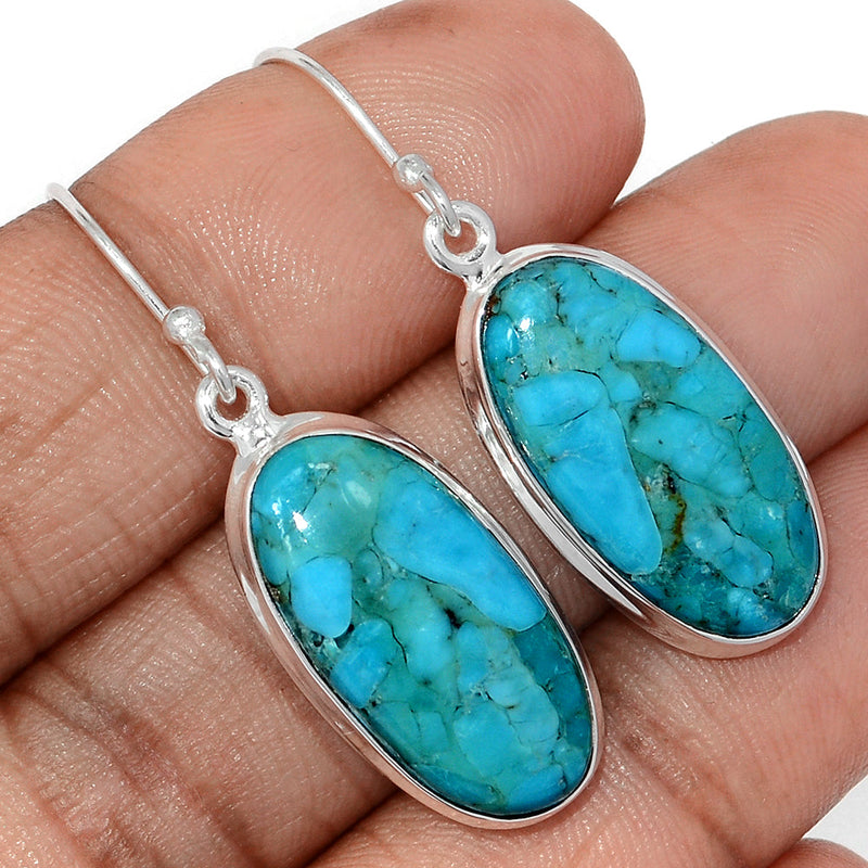 1.6" Blue Mohave Turquoise Earrings - BMTE1803