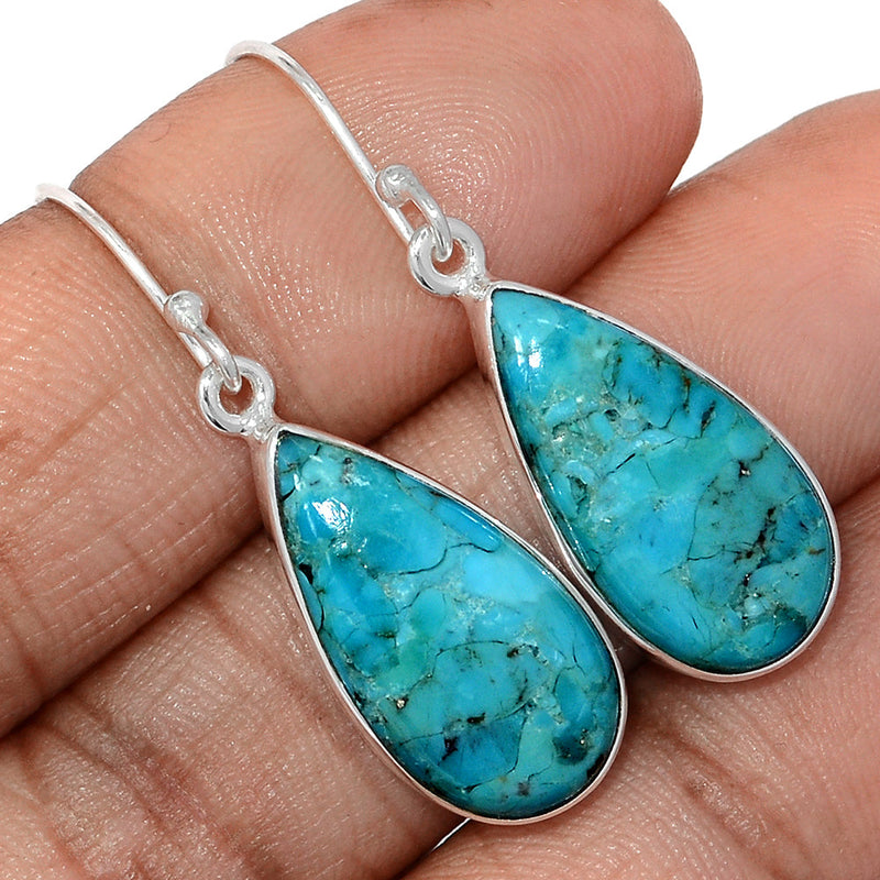 1.6" Blue Mohave Turquoise Earrings - BMTE1804