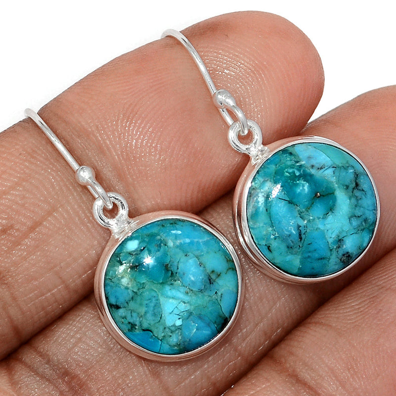 1.3" Blue Mohave Turquoise Earrings - BMTE1806