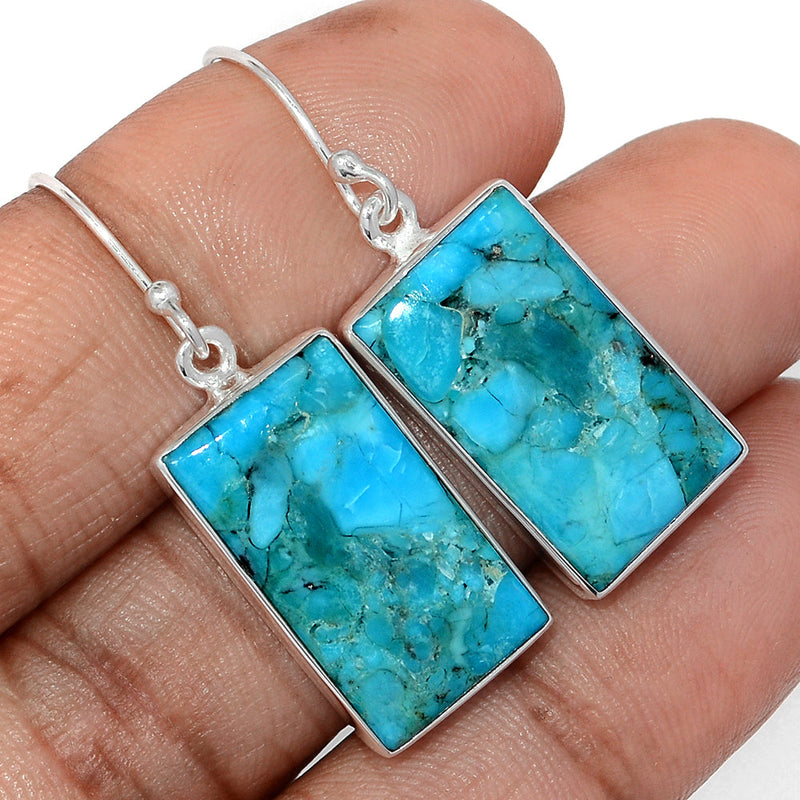 1.6" Blue Mohave Turquoise Earrings - BMTE1807