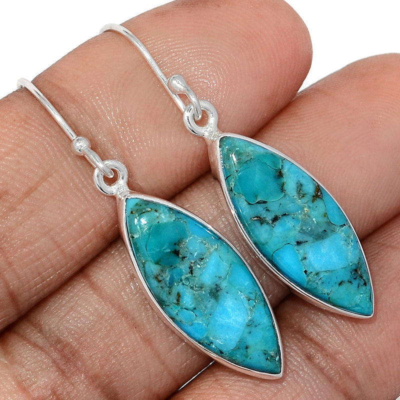 1.7" Blue Mohave Turquoise Earrings - BMTE1809