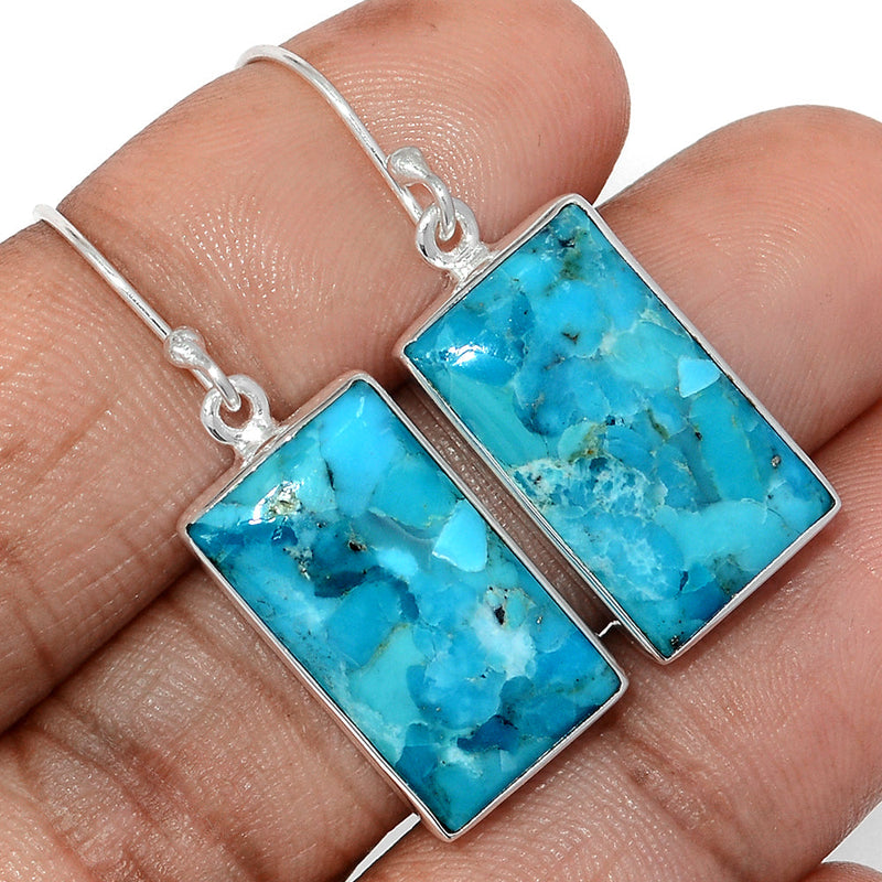 1.6" Blue Mohave Turquoise Earrings - BMTE1812