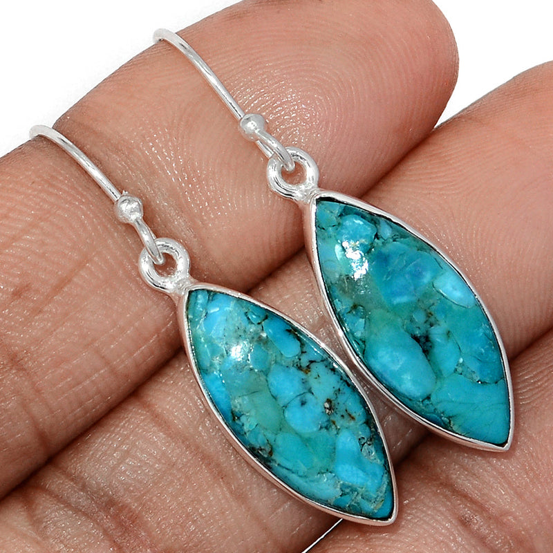 1.5" Blue Mohave Turquoise Earrings - BMTE1813