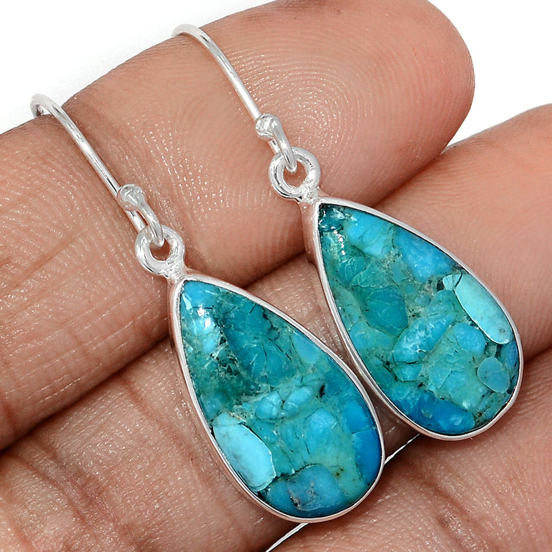 1.5" Blue Mohave Turquoise Earrings - BMTE1814