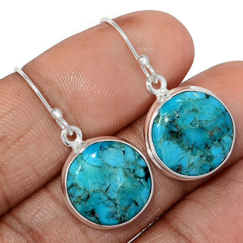 1.3" Blue Mohave Turquoise Earrings - BMTE1816