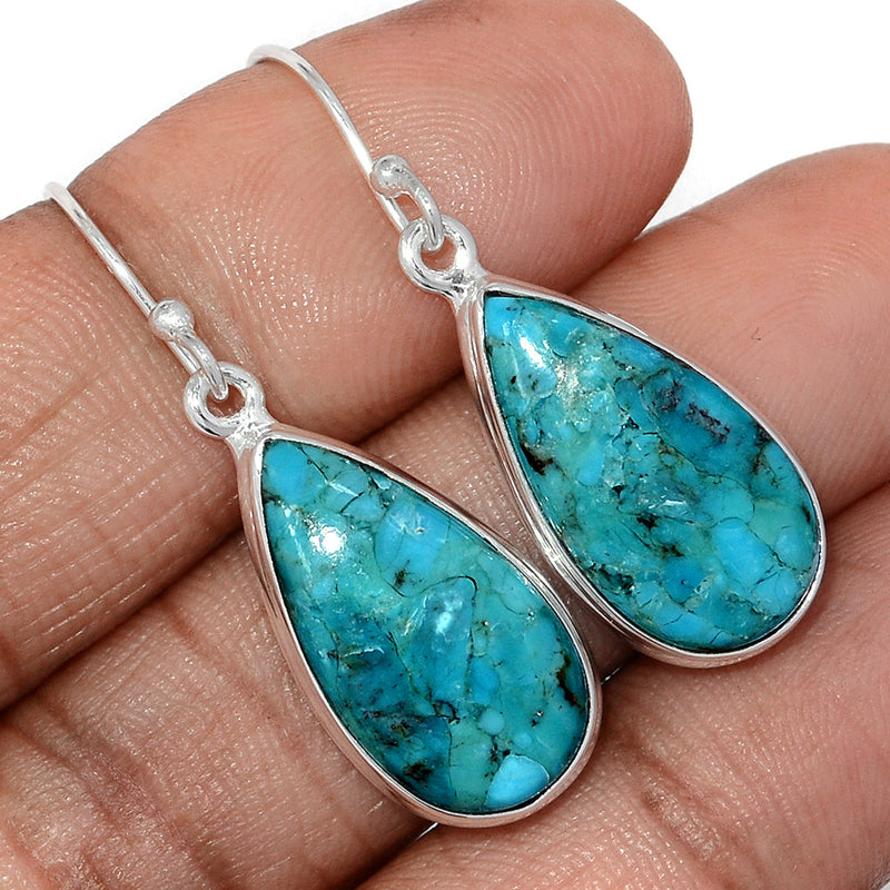 1.6" Blue Mohave Turquoise Earrings - BMTE1817