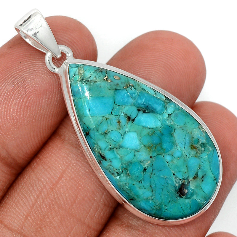 1.7" Blue Mohave Turquoise Pendants - BMTP2094