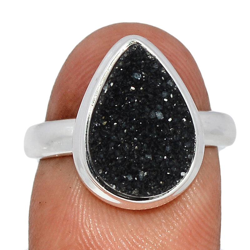 Black Onyx Druzy Ring - BODR505