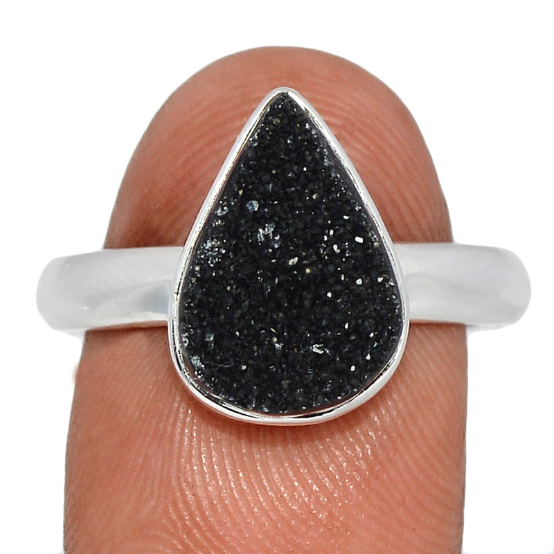 Black Onyx Druzy Ring - BODR515