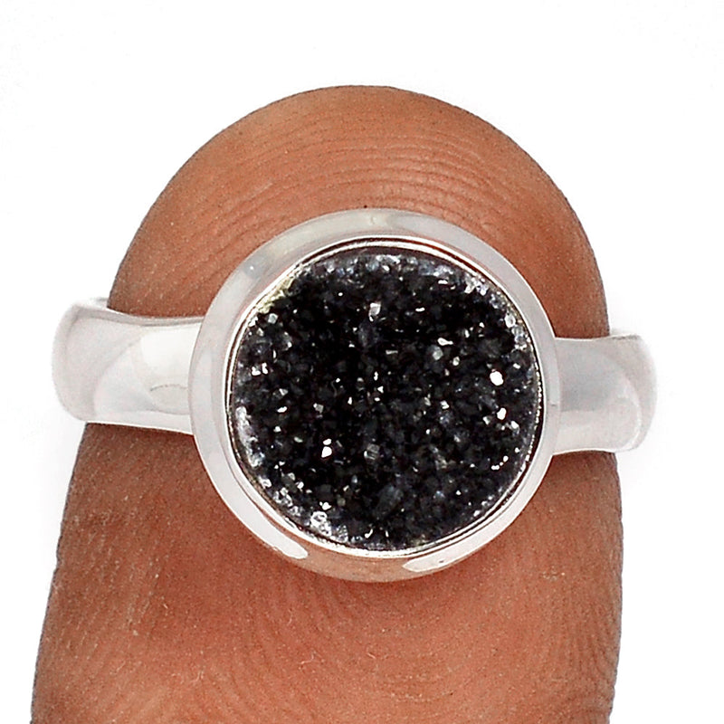 Black Onyx Druzy Ring - BODR533